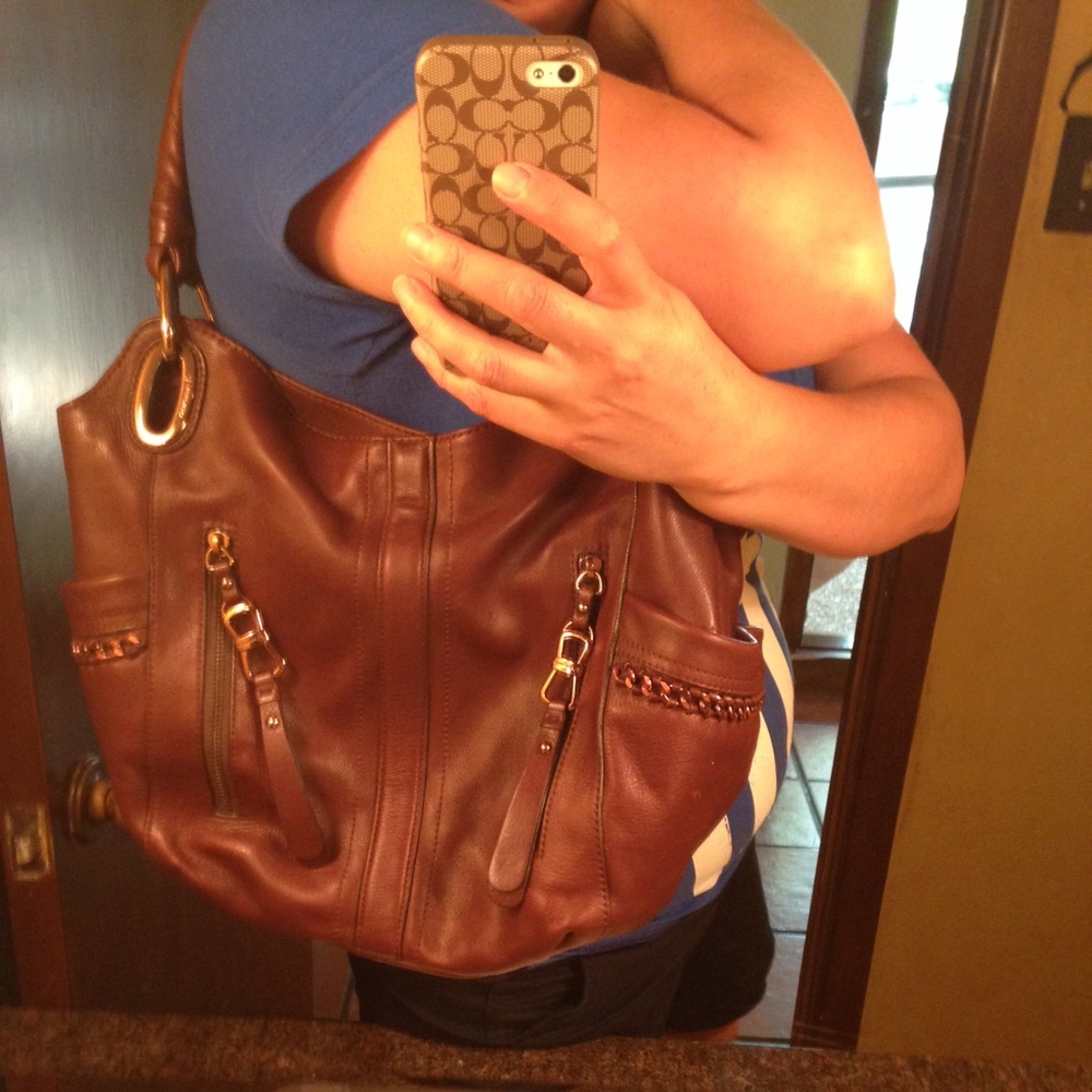 Autentic leather handbag Makowsky